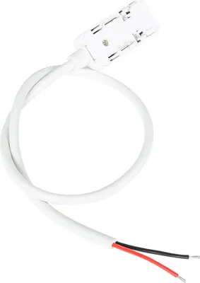 Produktbild von Verbindungsstück mit Kabel für externes Netzteil für Magnetschiene 25mm SuperSlim Weiß