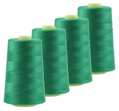4 x 4572m Overlockgarn Nähgarn Polyester Overlock Garn türkisgrün