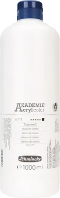 Produktbild von Schmincke AKADEMIE Acryl - Titanweiß 1000ml Acrylfarbe - 23 111 029