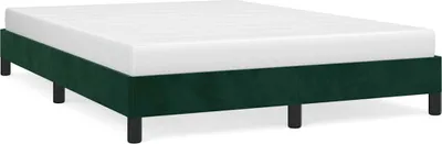Obrázek produktu pro vidaXL Rám postele bez matrace tmavě zelený 140x200 cm sametový