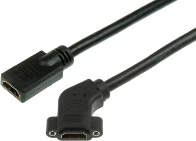 Produktbild von Lyndahl LKPK006-03 HDMI F/F- Adapterkabel gewinkelt f. Frontplatteneinbau, 0,3 m