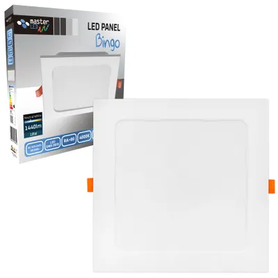 Produktbild von MasterLED LED Deckenpanel quadratisch 18W – weiß – 4000K – 1440 lm – Einbauleuchte – neutralweiß – IP20