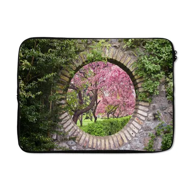Produktbild von MuchoWow® Laptop Hülle 13 Zoll Transparent - Sakura - Blüte - Japanisch Laptoptasche - Laptophülle - Sleeve - Rundumschutz