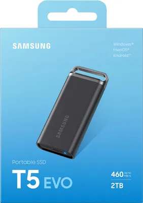 Produktbild von Samsung MU-PH2T0S, 2 TB, 3.2 Gen 1 (3.1 Gen 1), 460 MB/s, Schwarz