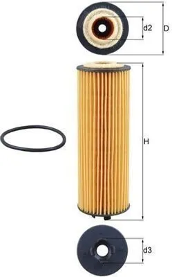 Obrázok produktu pre Olejový filter KNECHT OX 1155D