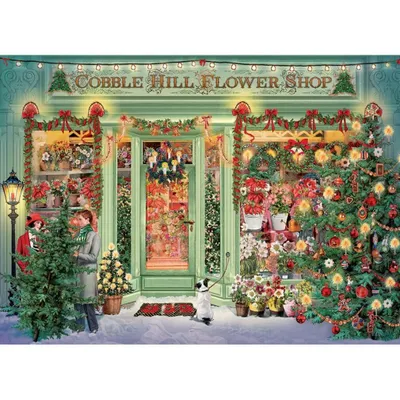 Zdjęcie produktu dla Cobble Hill Christmas Flower Shop, 1000 szt.