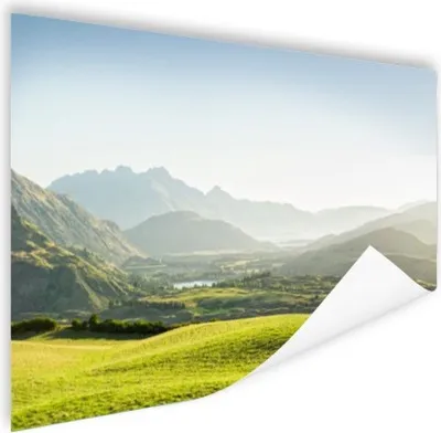 Produktbild von MuchoWow® Poster Hügellandschaft Neuseeland Fotodruck 120x80 cm - Bilder