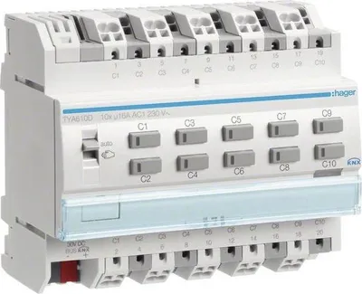 Obrázek produktu pro Hager TYA610D, Šedá, IP20, -5 - 45 °C, 65 mm, 90 mm, 1 kusů