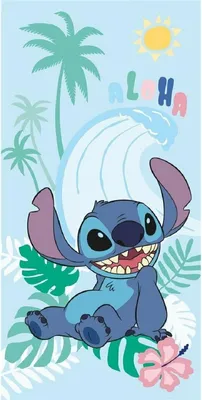 Produktbild von Disney Lilo und Stitch Sun Badetuch, Strandtuch 70x140cm