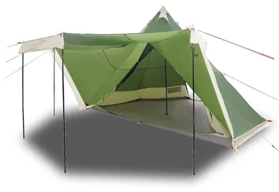 Immagine prodotto di vidaXL Tenda familiare Tipi 8 persone Verde Impermeabile
