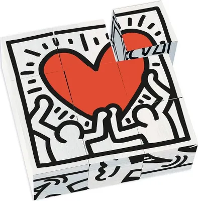 Produktbild von Vilac Holzbausteine Keith Haring - Lernspielzeug Puzzle