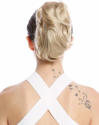 Produktbild von WIG ME UP Zopf Pferdeschwanz kurz voluminös wellig Aschblond 1028-V-24