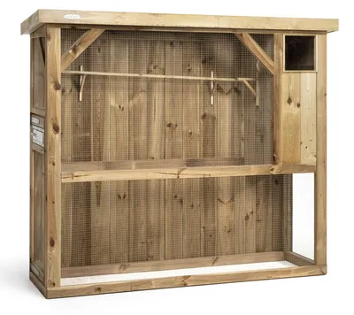 Productafbeelding van Voldux Voldux Volière R1 | buitenvolière met nachthok 215x70x185 Links