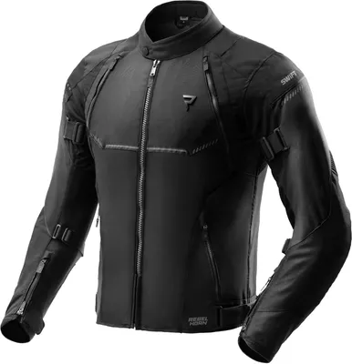 Produktbild von Rebelhorn Swift wasserdichte Motorrad Textiljacke, schwarz, XL