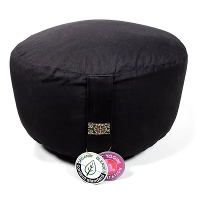 Obrázok produktu pre Meditačný vankúšik Xl Čierna organická bavlna (ocs) - 36x22cm; ± 3290 g