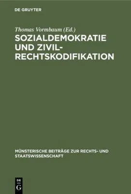Produktbild von Sozialdemokratie und Zivilrechtskodifikation