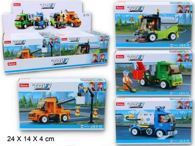Imagen del producto de Klocki Sluban, Ciudad, Vehículos de limpieza, 135374, GAZELO p8, surtido variado, precio por unidad
