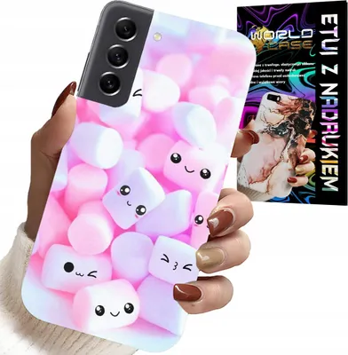 Produktbild von Hülle Für Samsung Galaxy S21 - Süsses Marshmallow-Muster, Hülle, Rückseite
