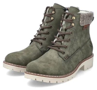 Produktbild von Rieker Damen Winter Schnürstiefel grün, Damen:38 EU