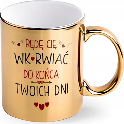 Produktbild von Valentinstagsgeschenk für ihn oder sie: Goldene Tasse, lustige Geschenke
