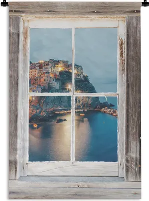 Produktbild von MuchoWow® Wandteppich Wandbehang Durchsichtig - Holz - Italien 90x135 cm Tapisserie Dekoration Wandtuch - Baumwolle - Wandskulptur