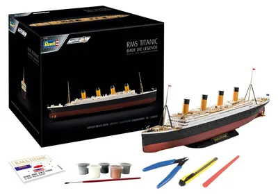 Produktbild von Easy-Click-System in 24 Tagen zum Schiffsmodell für Jungen Mädchen und Erwachsene ab 10 Jahren Geschenk Adventskalender RMS Titanic