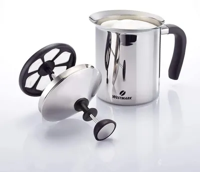 Produktbild von Westmark Milchaufschäumer, 800 ml, Rostfreier Edelstahl, Kunststoff (PP), Brasilia, Silber/Schwarz, 24742260