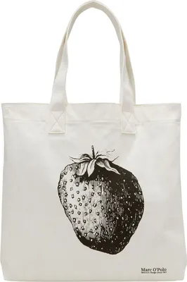Produktbild von Marc O'Polo Schultertasche Issa Shopper White / Black weiß