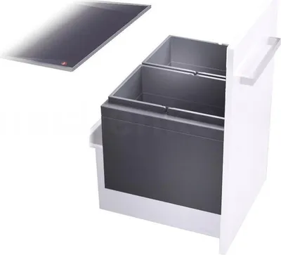 Zdjęcie produktu dla Pojemnik na śmieci Hailo 3631681 XL Inset 600 28/28 Triple-XL 2x28 litrów