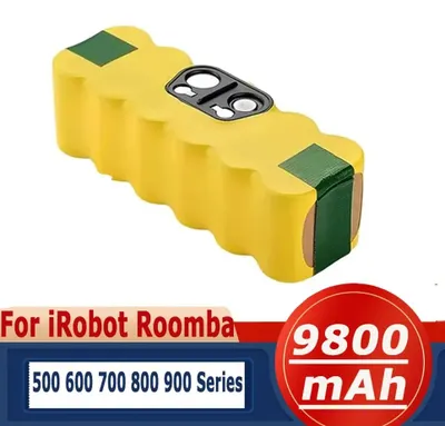 Immagine prodotto di Akkupack - Batteria di ricambio agli ioni di litio - 14,4 V, 9800 mAh, alta capacità - Compatibile con i modelli di aspirapolvere robot serie 500–900, compatibile con i modelli 595, 620, 650, 780, 890