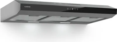 Produktbild von Klarstein Contempo Neo, digestoř, podskříňková, recirkulace, 175 m³/h, SenseControl, integrované dotykové ovládání, nerezavějící ocel / akrylátové sklo
