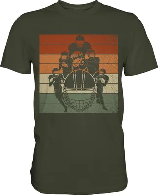 Produktbild von Retro American Football Team T-Shirt – Urban Khaki / XXL