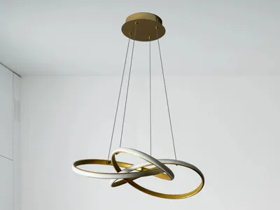 Image de Suspension LED avec télécommande, 65W