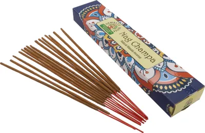 Immagine prodotto di Bastoncini di incenso naturale Massala dall'India del Sud - Nag Champa, blu, 23*4,5*2 cm, bastoncini di incenso indiano