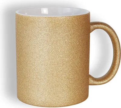 Produktbild von craftcut - Sublimationstasse GLITTER in DARK GOLD - 11 oz/330 ml