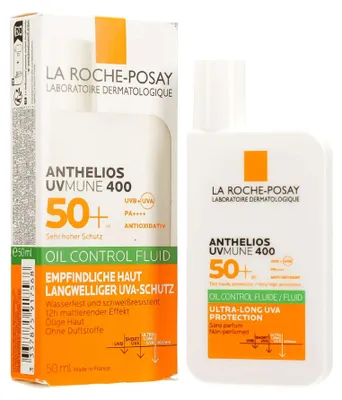 Immagine prodotto di Roche-Posay Anthelios Oil Con.Fluid senza profumo SPF 50+ 50 ml