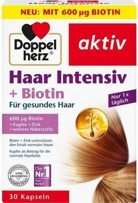Produktbild von DOPPELHERZ Haar Intensiv+Biotin Kapseln