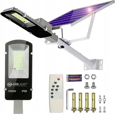 Productafbeelding van SOLAARLAMP VOOR TUIN, Geschikt voor paal, Krachtige 1000W straatverlichting, 234 LED's