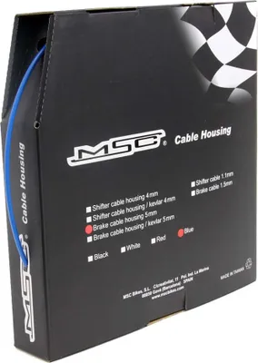 Image de Msc Gaine extérieure de câble de frein 30 M Bleu 5 mm Bleu 5 mm