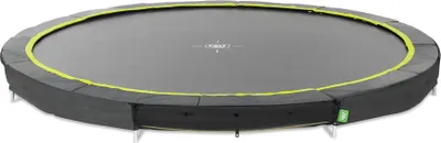 Image de EXIT Silhouette Trampoline Sportive ø427cm – Enterré – Trampoline Enterrée – Rond – pour Enfants – Noir