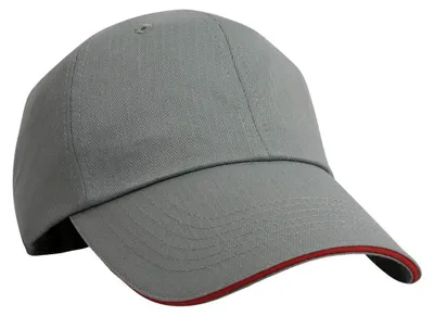 Image de Result Headwear - Casquette de baseball FK3281 (taille unique) (gris/rouge)