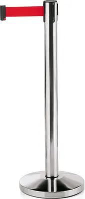 Obrázok produktu pre Vymedzovací stĺpik integrovaný popruh 2 metre červený Lightflex leštený do vysokého lesku