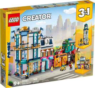 Produktbild von LEGO Creator Hauptstraße 31141 - 3-in-1-Bausatz, 1459 Teile, ab 9 Jahren