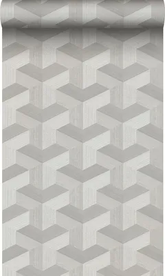 Produktbild von Origin Wallcoverings Tapete 3D-Muster Grau 50 x 900 cm