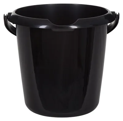 Produktbild von Whitefurze Eimer - 5 Liter - Kunststoff - Schwarz - 25 cm