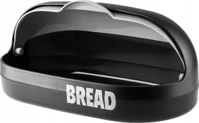 Produktbild von KADAX Brotkasten aus Kunststoff "Belfi", Brotbehälter, Brotbox mit Frontklappe, Rollbrotkasten, 37 cm, Grau