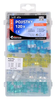 Produktbild von Compass 07527 - Messersicherung Set 120-teilig 7,5/10/15/20/25/30Amp