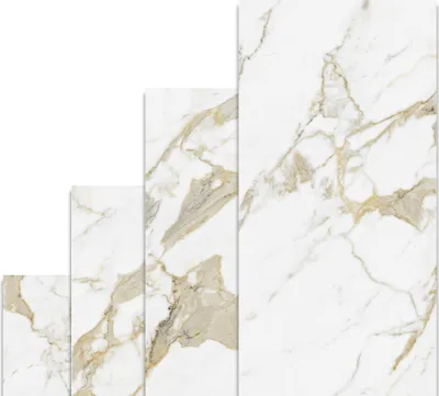 Produktbild von Belvit Genova Gold Marmor Fliese Glanz 60x120cm