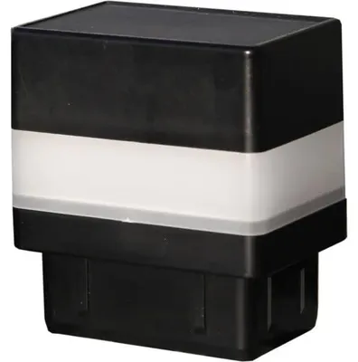 Produktbild von Floraworld Pfostenkappen LED-Solar für 6 x 4 cm Pfosten anthrazit - 2 Stück