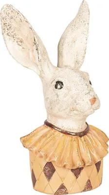 Produktbild von Clayre & Eef Figur Kaninchen 24 cm Beige Gelb Polyresin